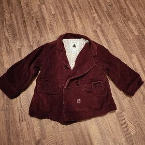 GAP Kids Maroon Corduroy Blazer